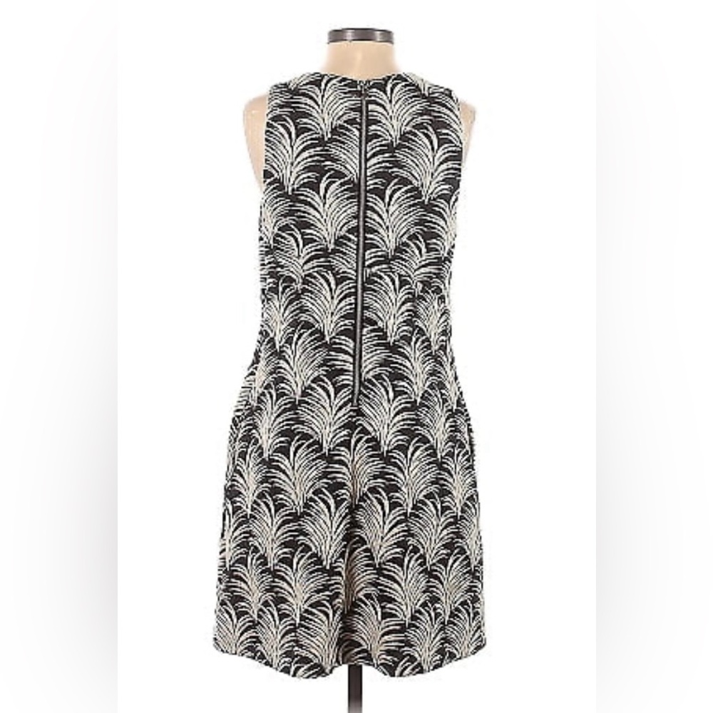 Rachel Roy Black & White Palm Leaf Print Dress Size L NWT - Picture 2 of 12